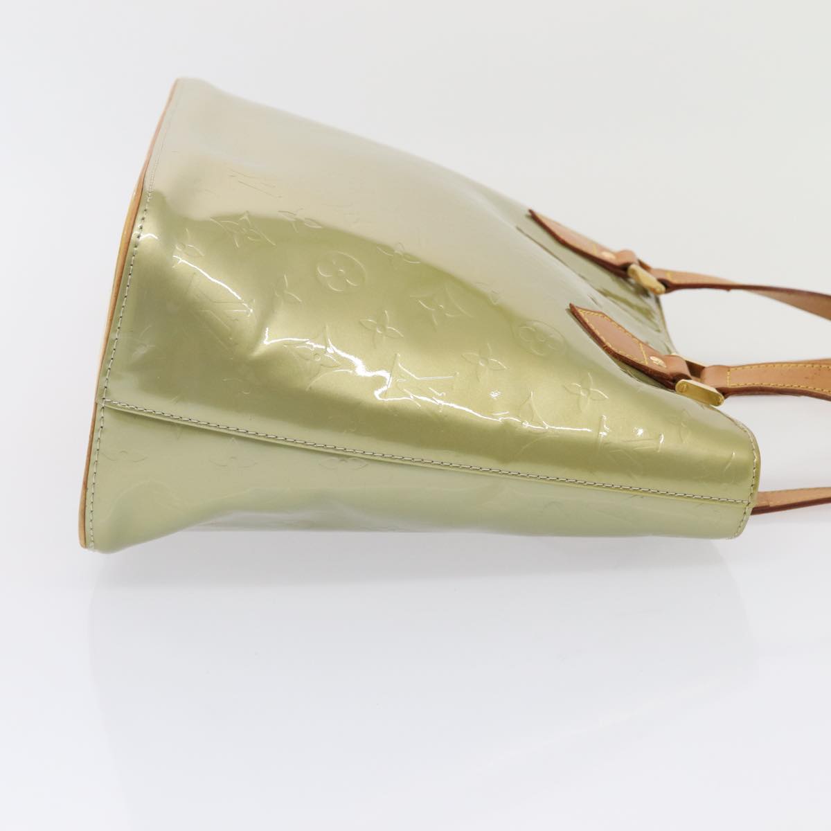 LOUIS VUITTON Monogram Vernis Houston Hand Bag Gris M91053 LV Auth 86033