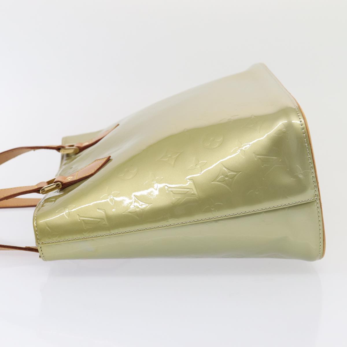LOUIS VUITTON Monogram Vernis Houston Hand Bag Gris M91053 LV Auth 86033