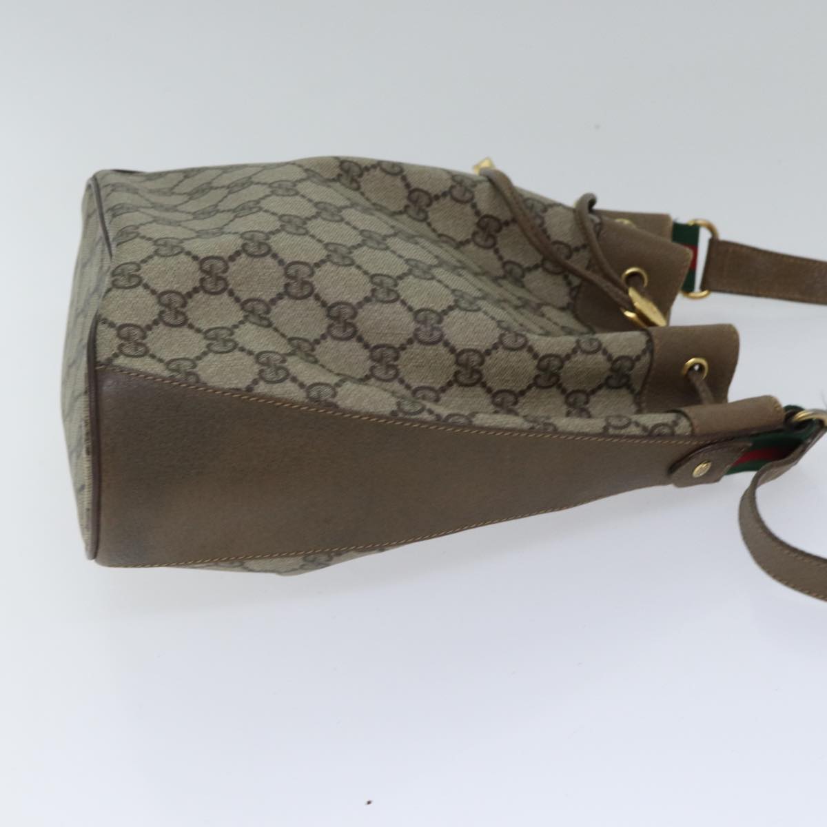 Gucci Leather Canvas Shoulder Bag