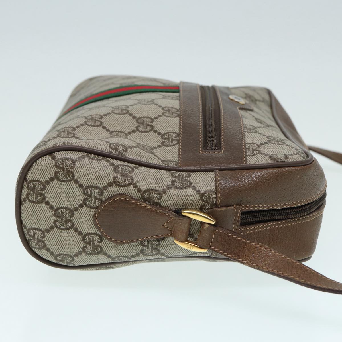 Gucci Leather Canvas Shoulder Bag