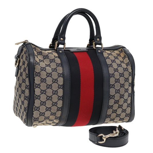 Gucci Canvas Top Handle Shoulder Bag