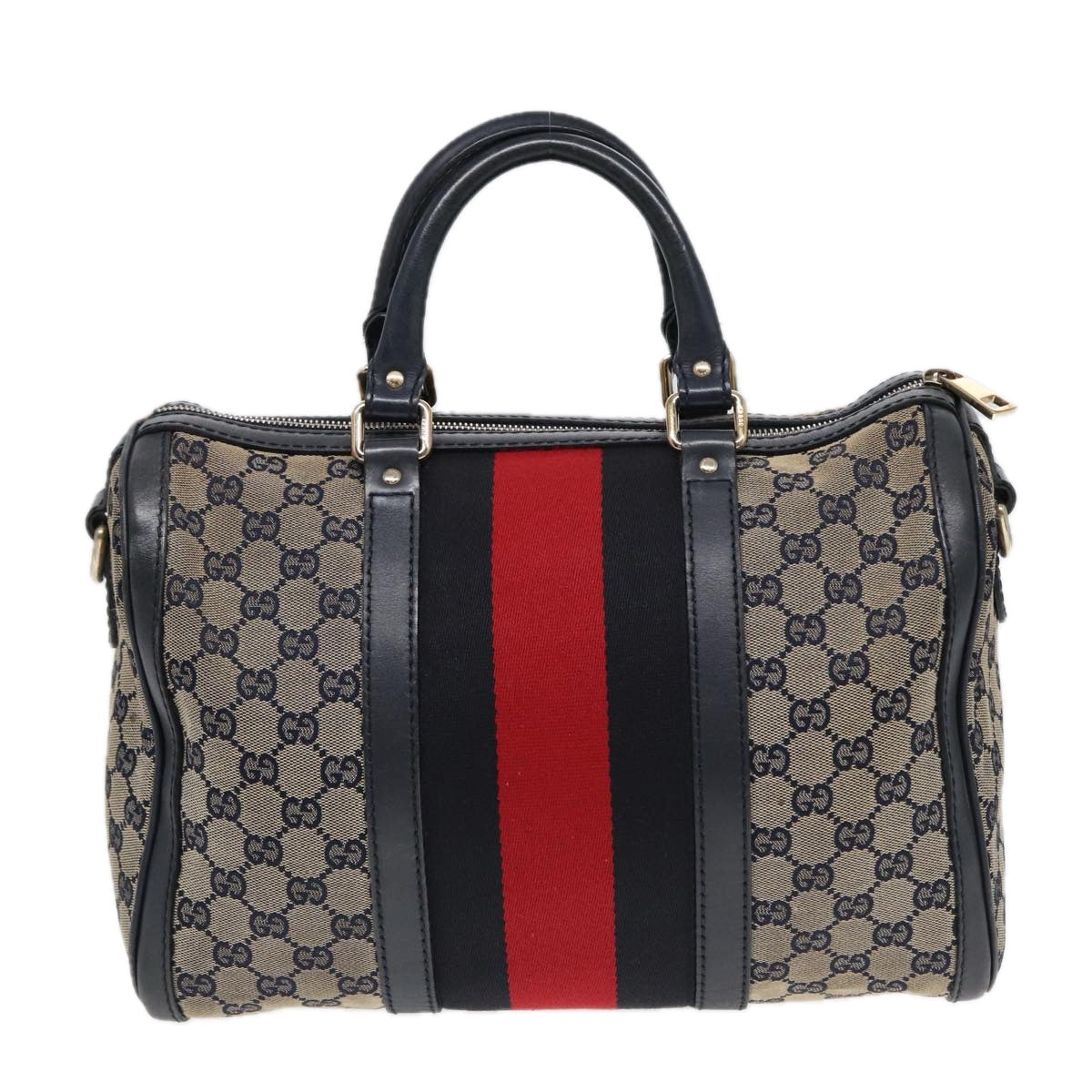 Gucci Canvas Top Handle Shoulder Bag