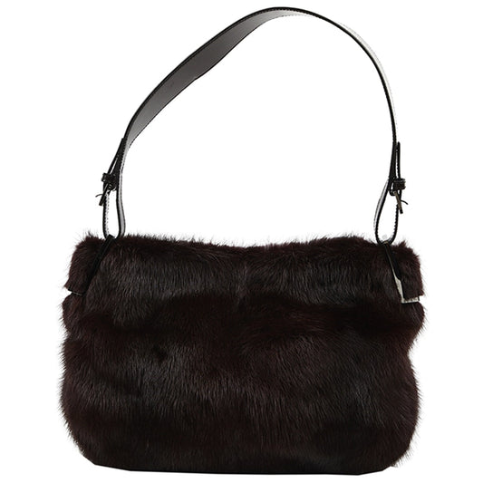 Gucci burgundy mink handbag