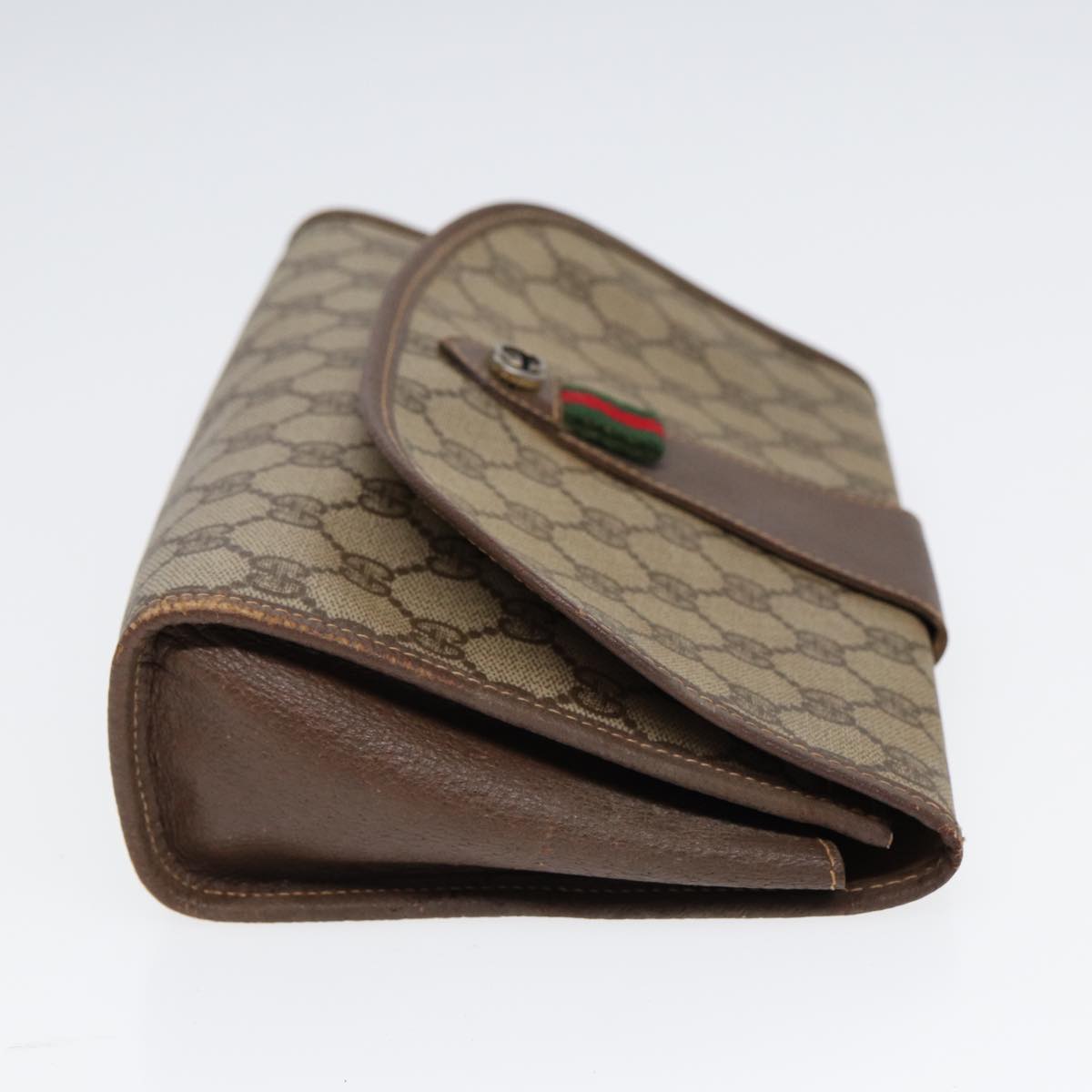 Gucci Leather Canvas Clutch