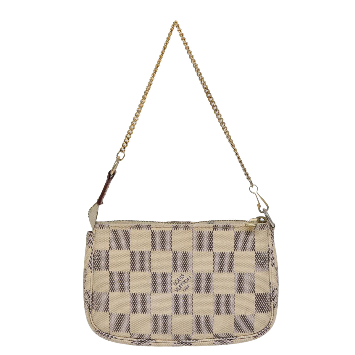 LOUIS VUITTON Damier Azur Mini Pochette Accessoires Pouch N63005 LV Auth 86460