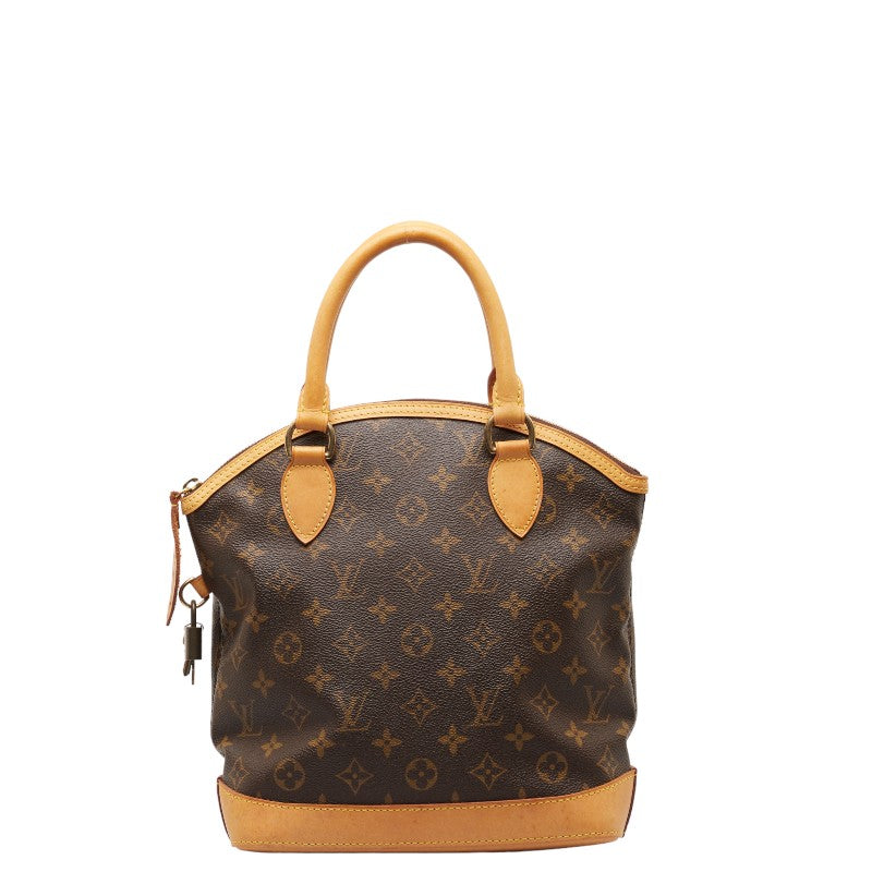 Louis Vuitton Monogram Lockies Handbag M40102 Brown PVC Leather Louis Vuitton