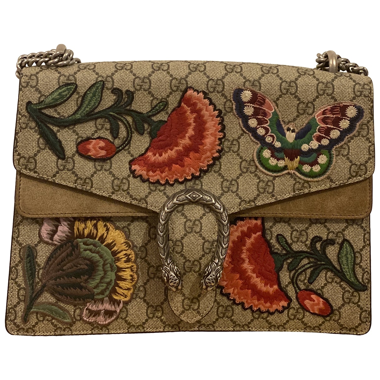 Gucci dionysus beige cloth handbag