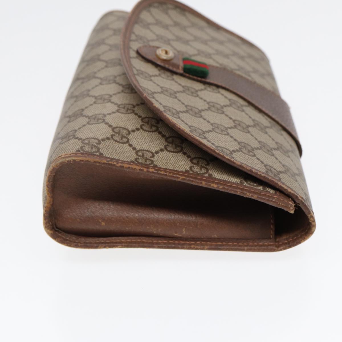 Gucci Leather Canvas Clutch