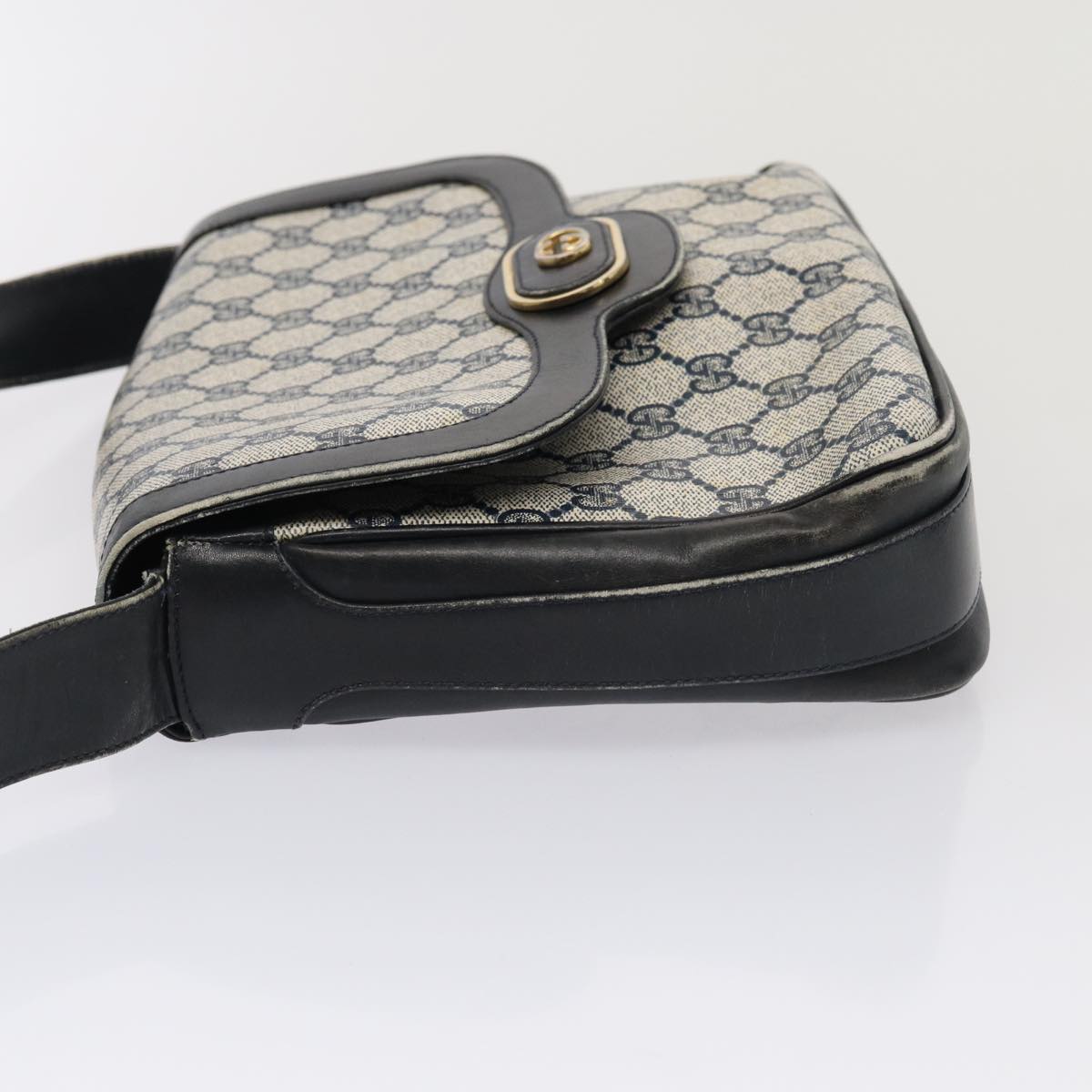 Gucci Leather Canvas Shoulder Bag