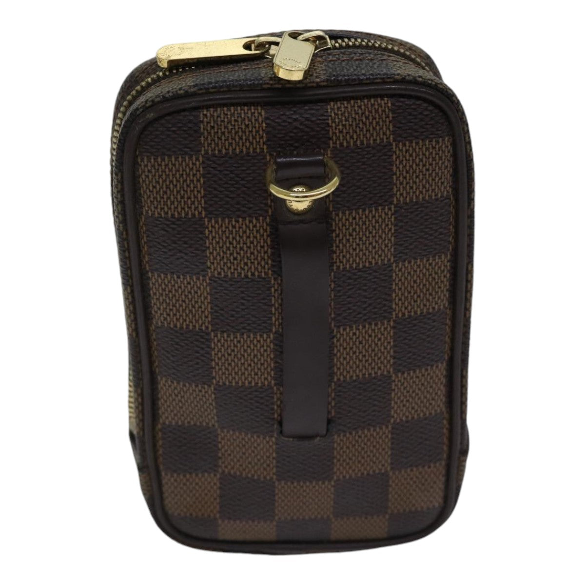 LOUIS VUITTON Damier Ebene Etui Okapi GM Pouch N61737 LV Auth 86977