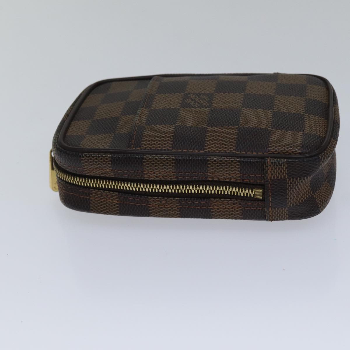 LOUIS VUITTON Damier Ebene Etui Okapi GM Pouch N61737 LV Auth 86977
