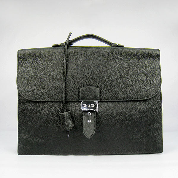 Luxury Hermes Briefcases 2813 Briefcase Black