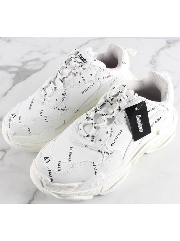 Luxury Balenciaga Trending 2026 My Multi Logo Triple S White 41 Domestic 260