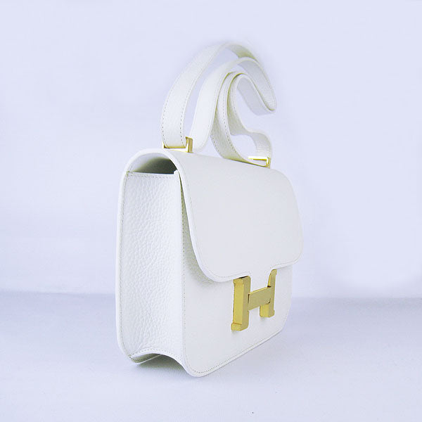 Luxury Hermes Constance Cowskin Leather Bag H017 beige golden
