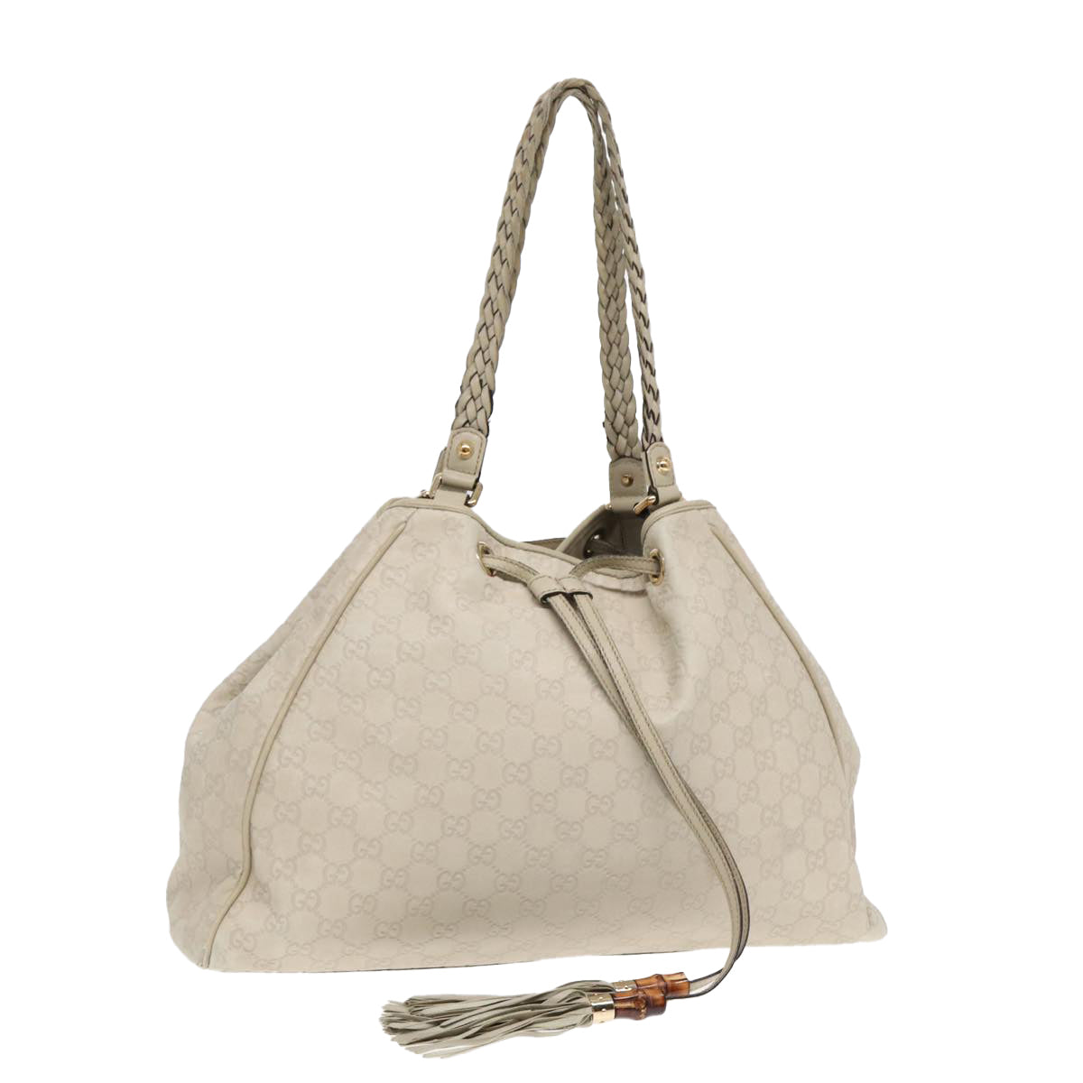 Gucci Leather Canvas Shoulder Bag