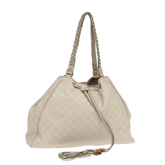 Gucci Leather Canvas Shoulder Bag