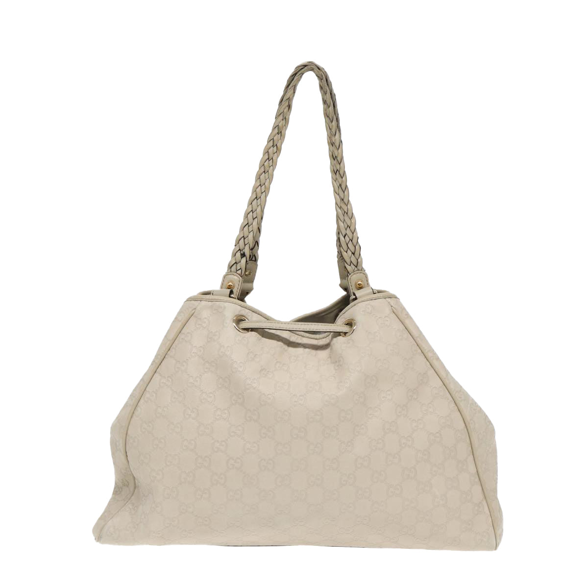 Gucci Leather Canvas Shoulder Bag