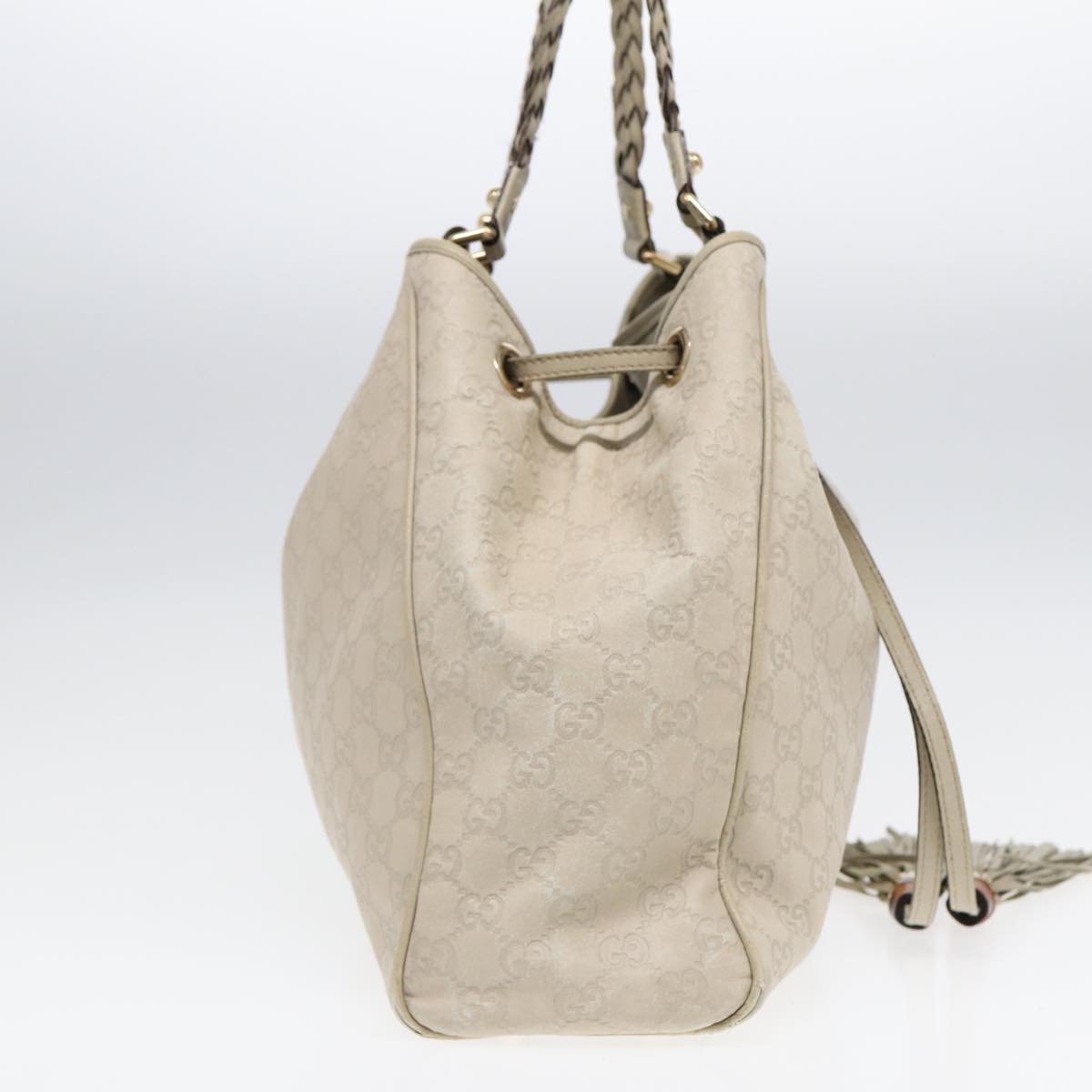 Gucci Leather Canvas Shoulder Bag