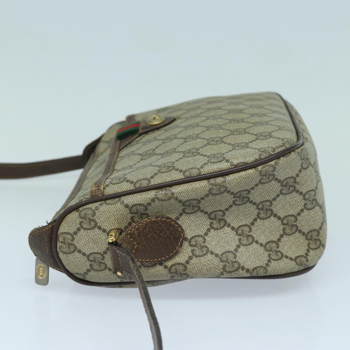 Gucci Leather Canvas Shoulder Bag