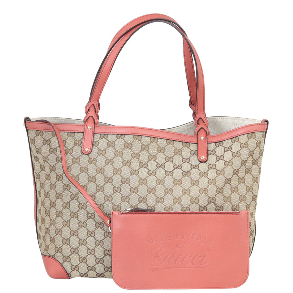 Gucci GG Canvas Craft Tote with Pouch