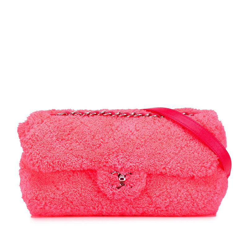 Chanel Matelasse Coco Mark Pile Leather Shoulder Bag Classic Flap