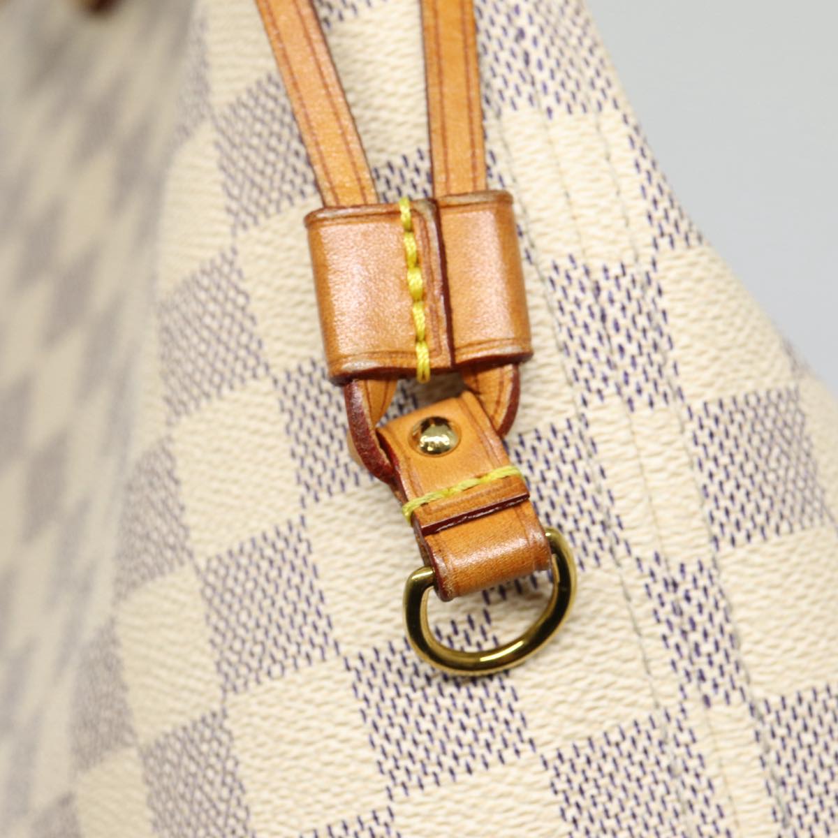 LOUIS VUITTON Damier Azur Neverfull MM Tote Bag N41605 LV Auth 87566