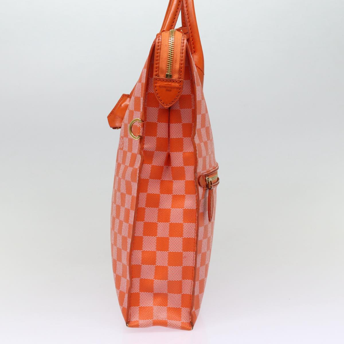 LOUIS VUITTON Damier Color Mobile Hand Bag 2way Orange Pimon N41304 Auth 87570