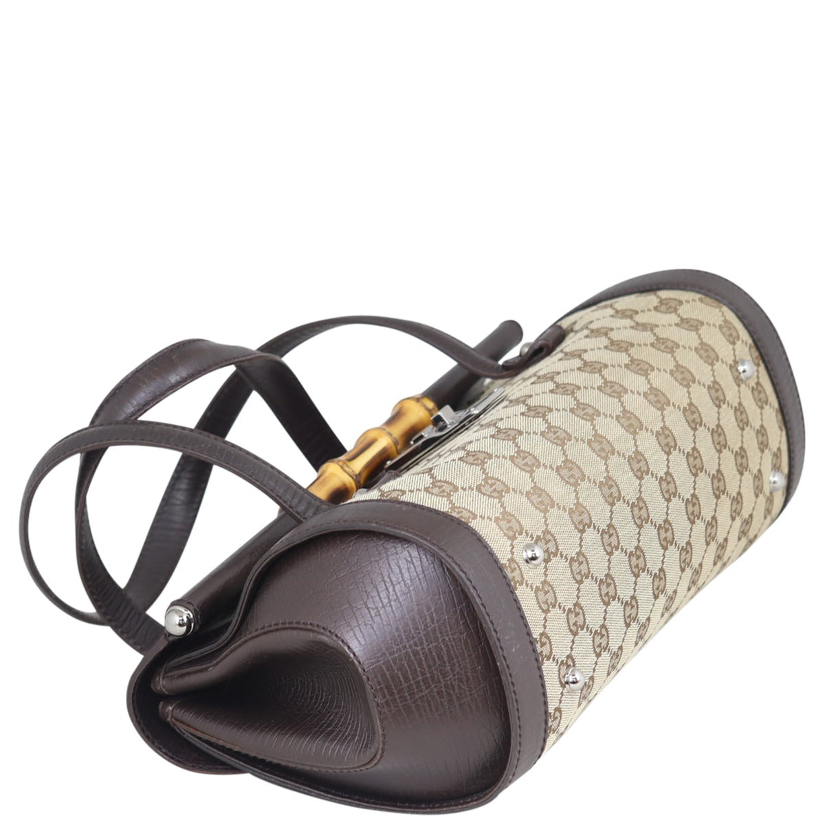 Gucci GG Canvas Bamboo Bullet Bag