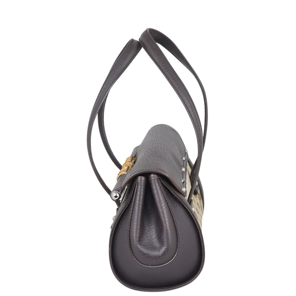 Gucci GG Canvas Bamboo Bullet Bag