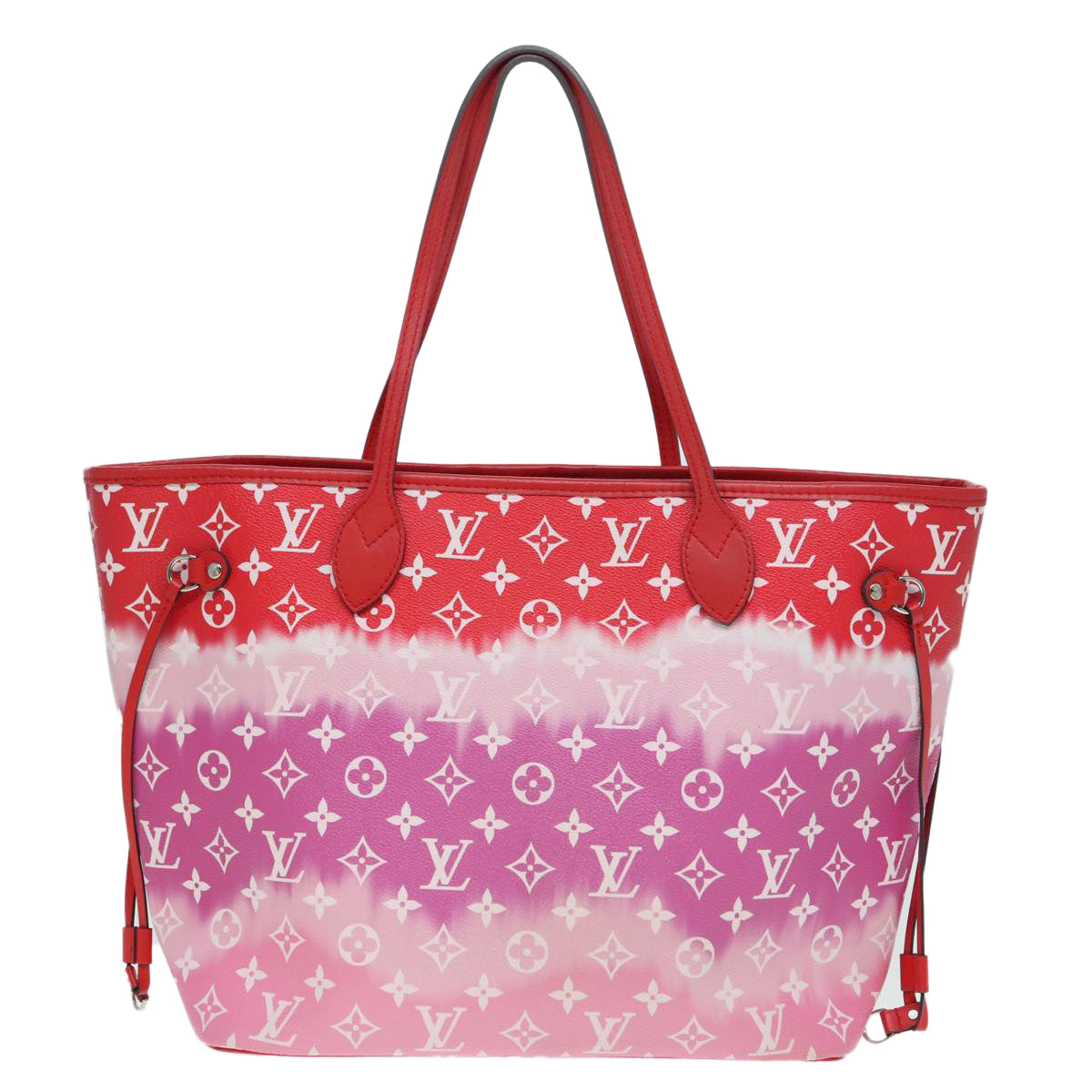 LOUIS VUITTON Monogram Escal Neverfull MM Tote Bag Red M45127 LV Auth 87610A