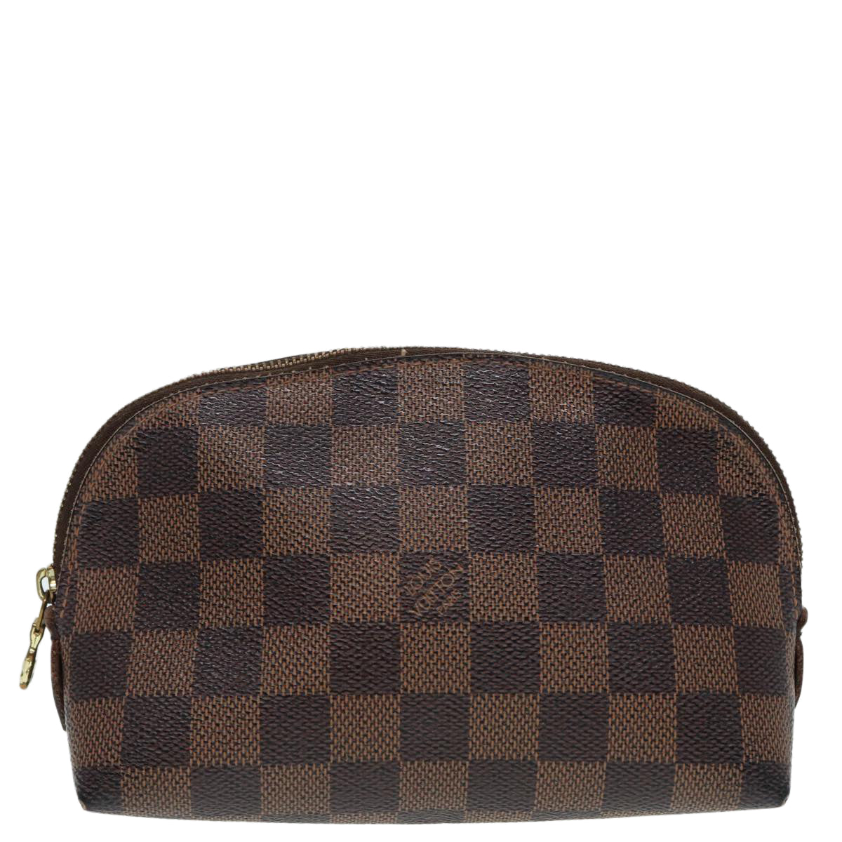 LOUIS VUITTON Damier Ebene Pochette Cosmetic PM Pouch N47516 LV Auth 87683