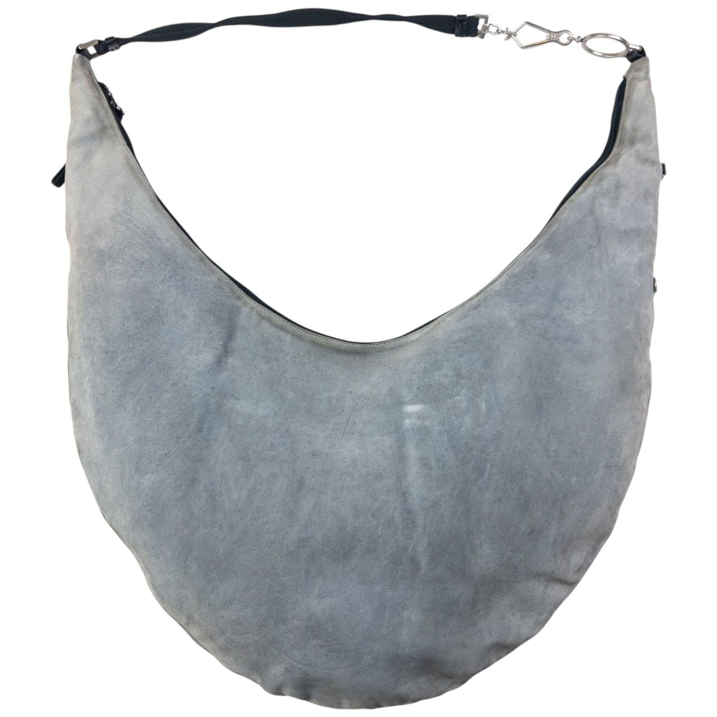 Prada Suede Crescent Shoulder Bag