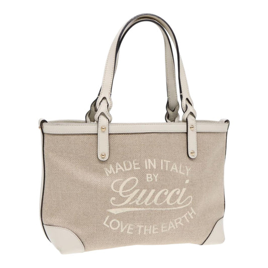 Gucci Leather Canvas Handbag