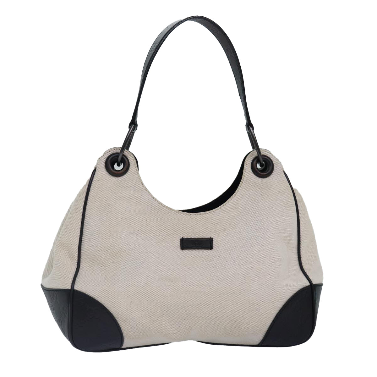 Gucci Leather Canvas Shoulder Bag