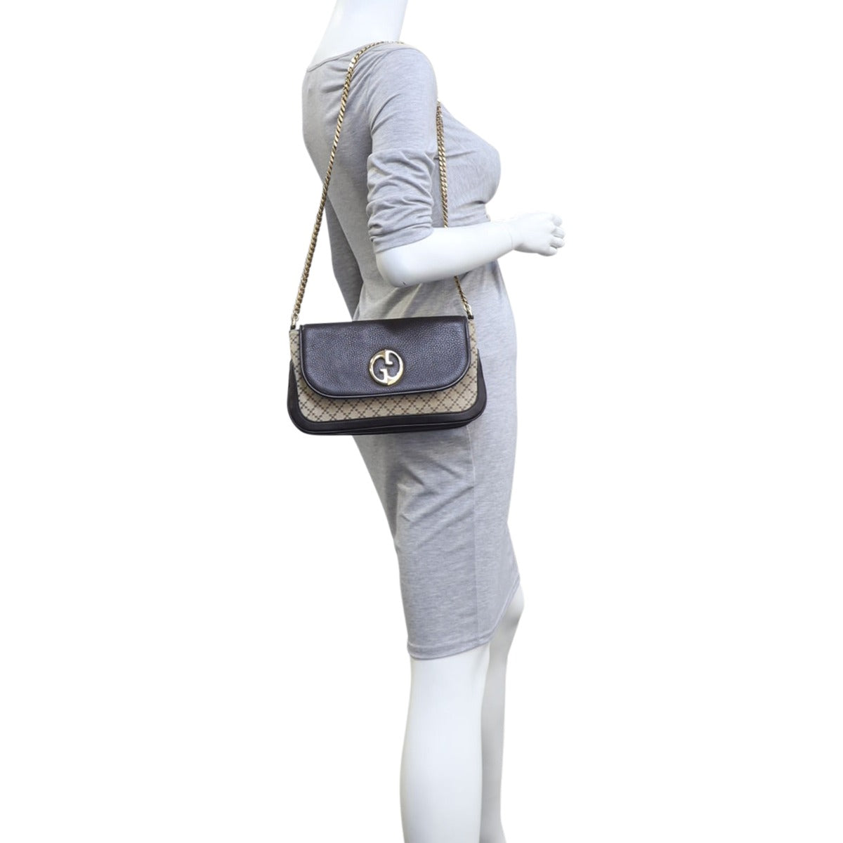 Gucci 1973 Canvas Flap Bag