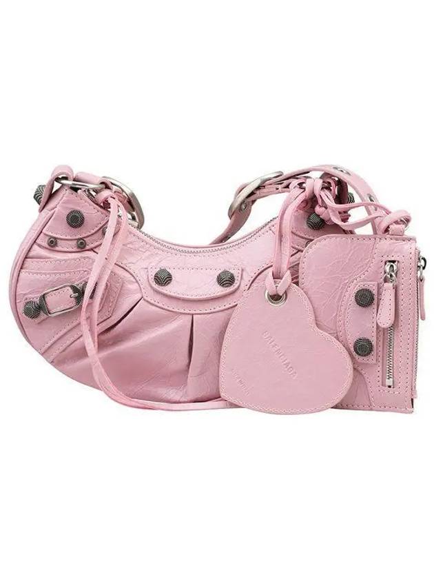 Luxury Balenciaga Trending 2026 Le Cagole XS Lambskin Shoulder Bag Pink
