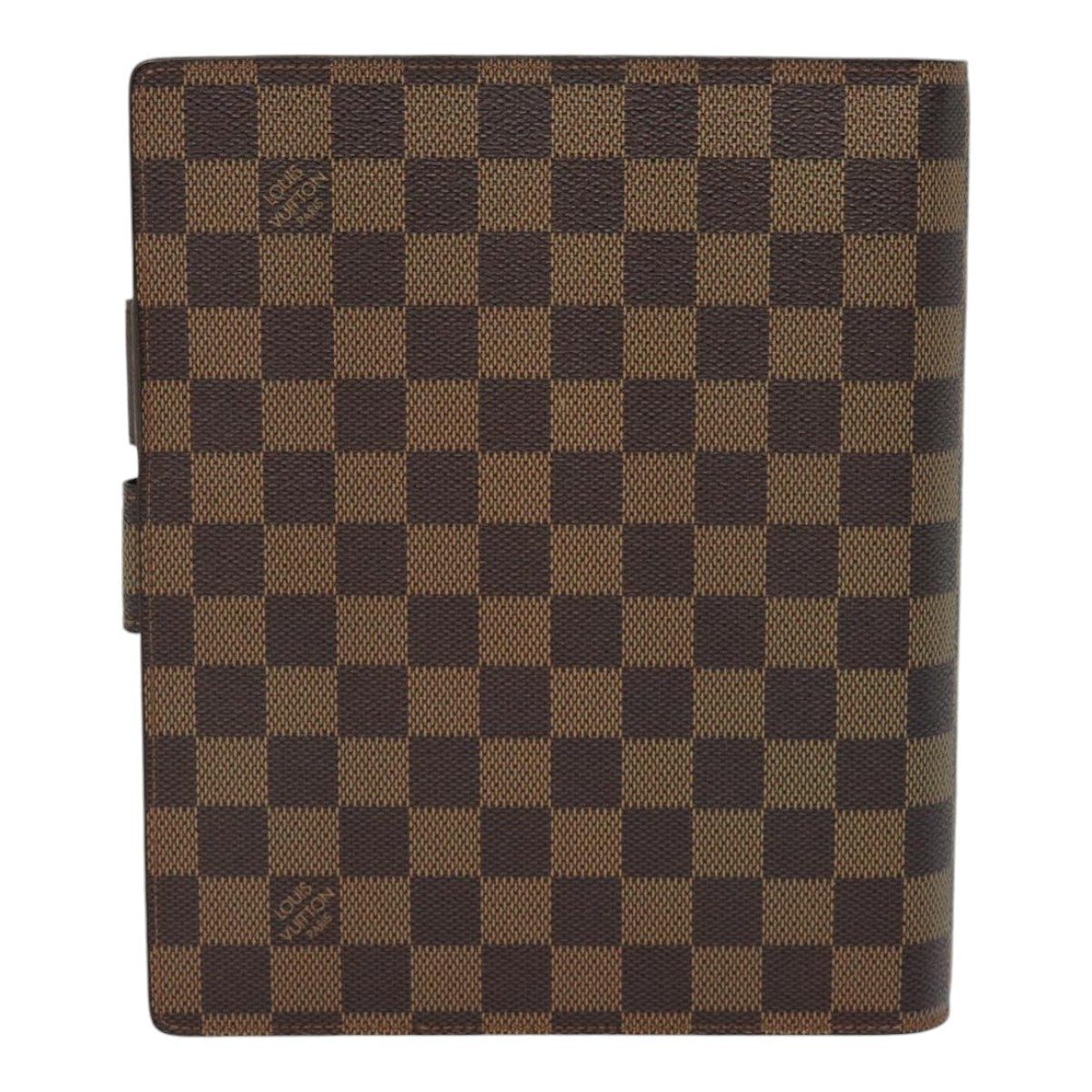 LOUIS VUITTON Damier Ebene Agenda GM Day Planner Cover R20107 LV Auth 88057