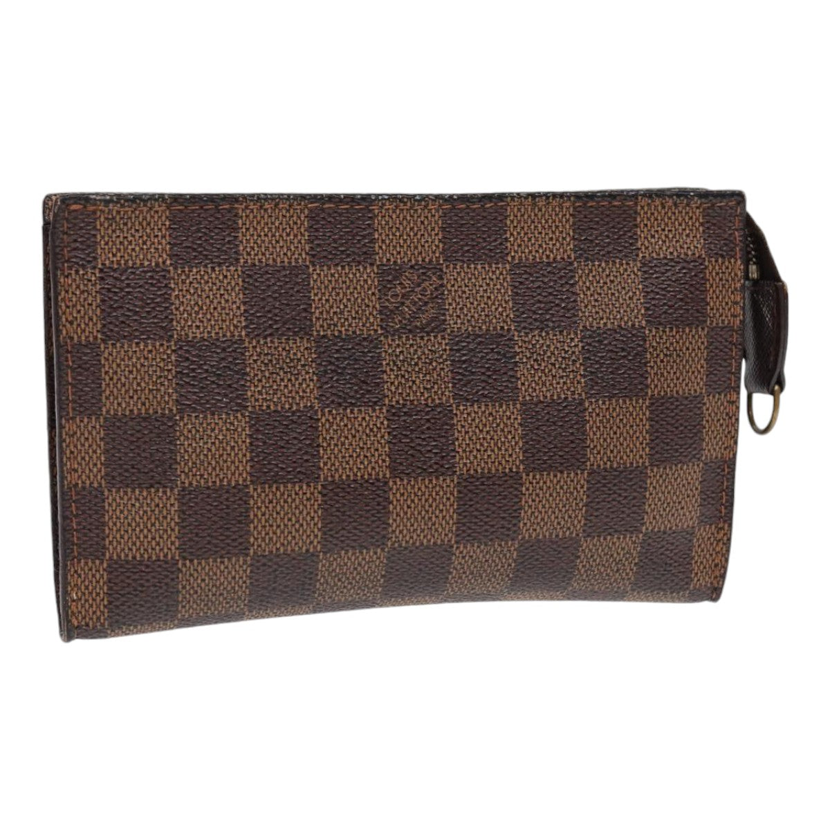 LOUIS VUITTON Damier Ebene Marais Pouch LV Auth 88067