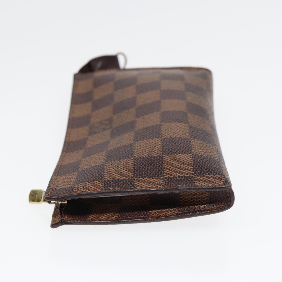 LOUIS VUITTON Damier Ebene Marais Pouch LV Auth 88067
