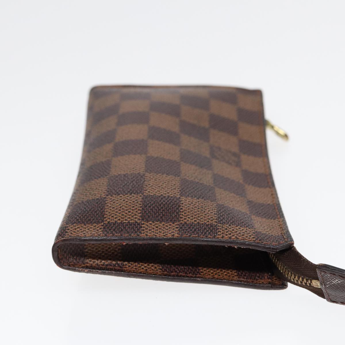 LOUIS VUITTON Damier Ebene Marais Pouch LV Auth 88067