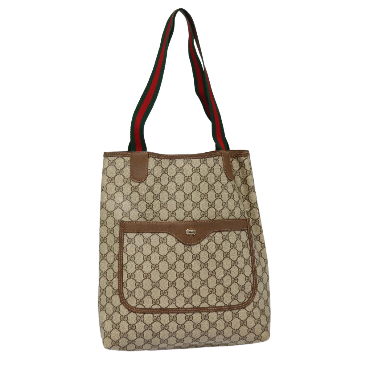 Gucci Leather Canvas Tote