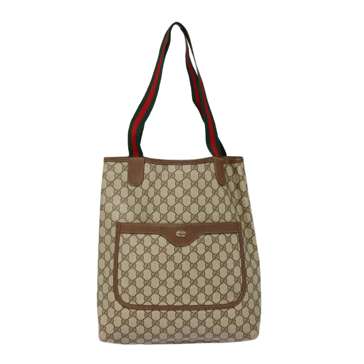 Gucci Leather Canvas Tote