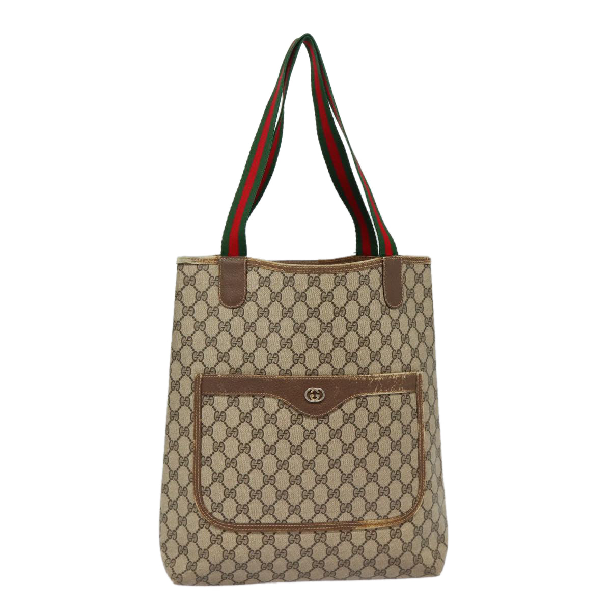 Gucci Leather Canvas Tote
