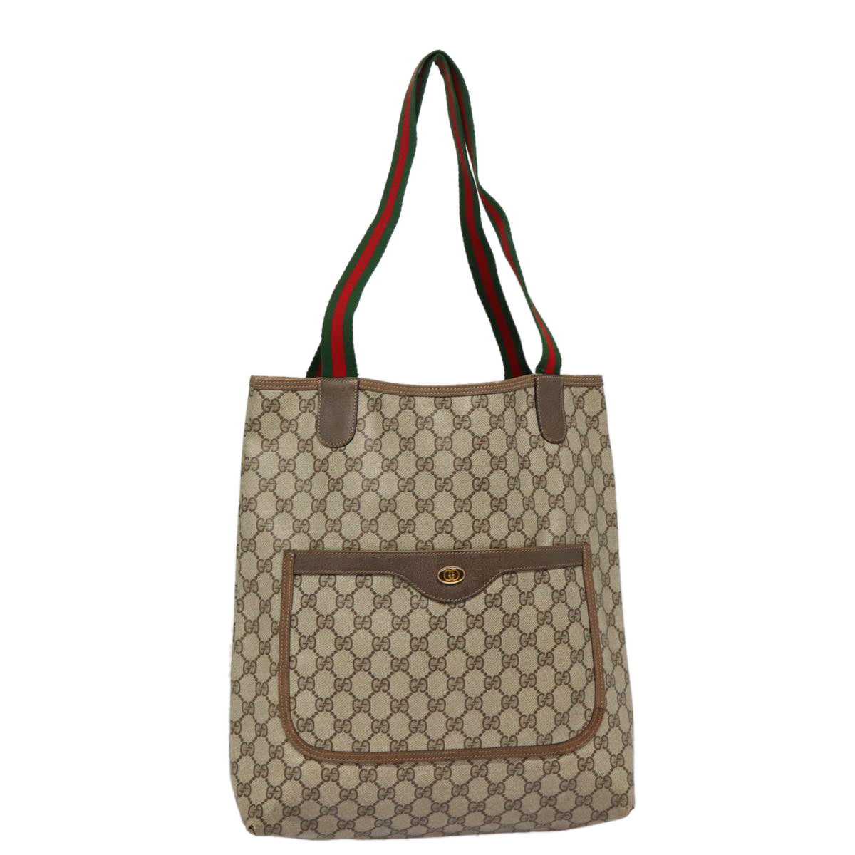 Gucci Leather Canvas Tote