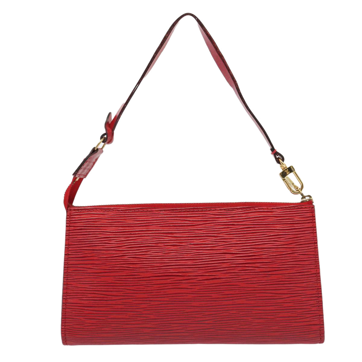 LOUIS VUITTON Epi Pochette Accessoires Accessory Pouch Red M52987 LV Auth 88308