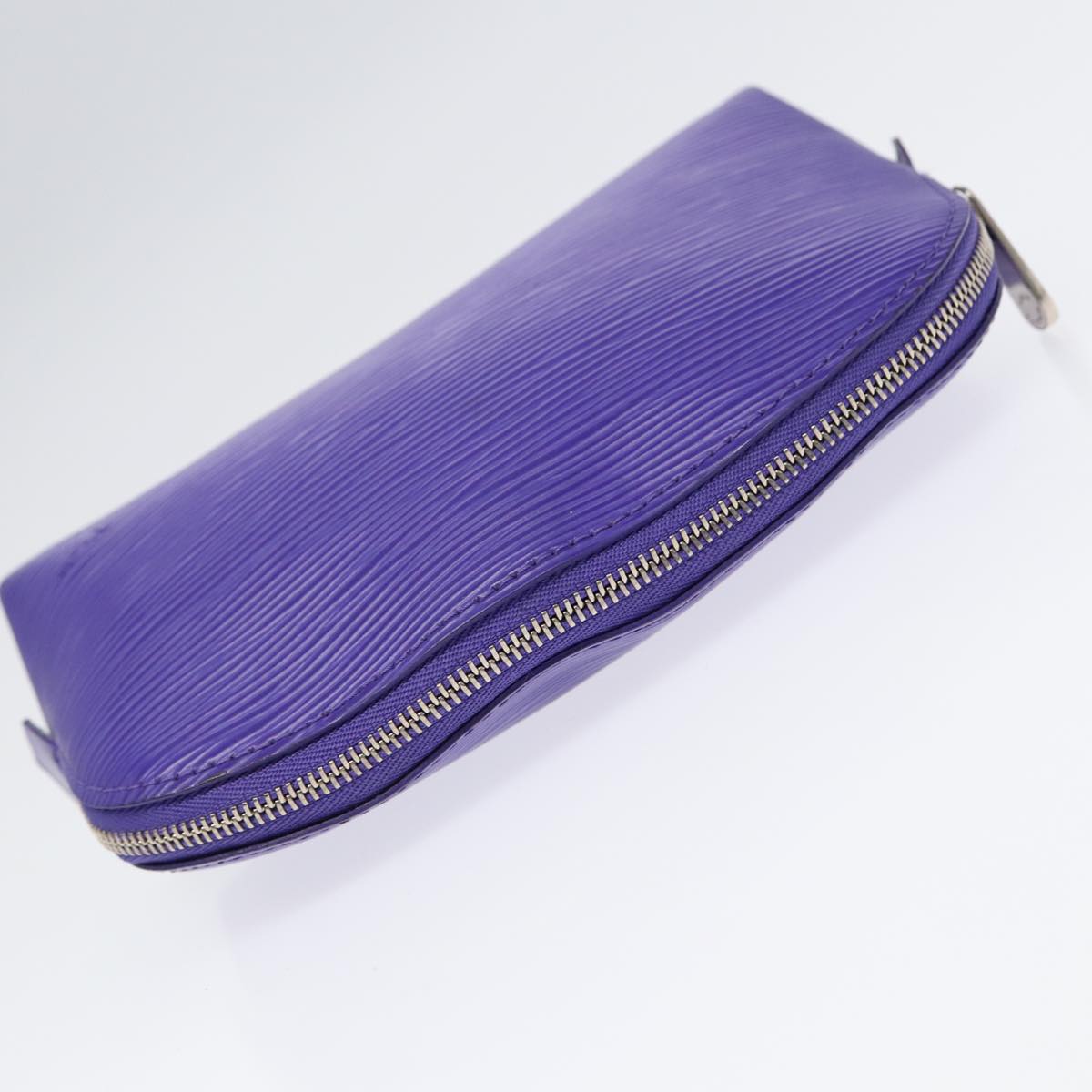 LOUIS VUITTON Epi Pochette Cosmetic Pouch Purple Fig M4063G LV Auth 88310