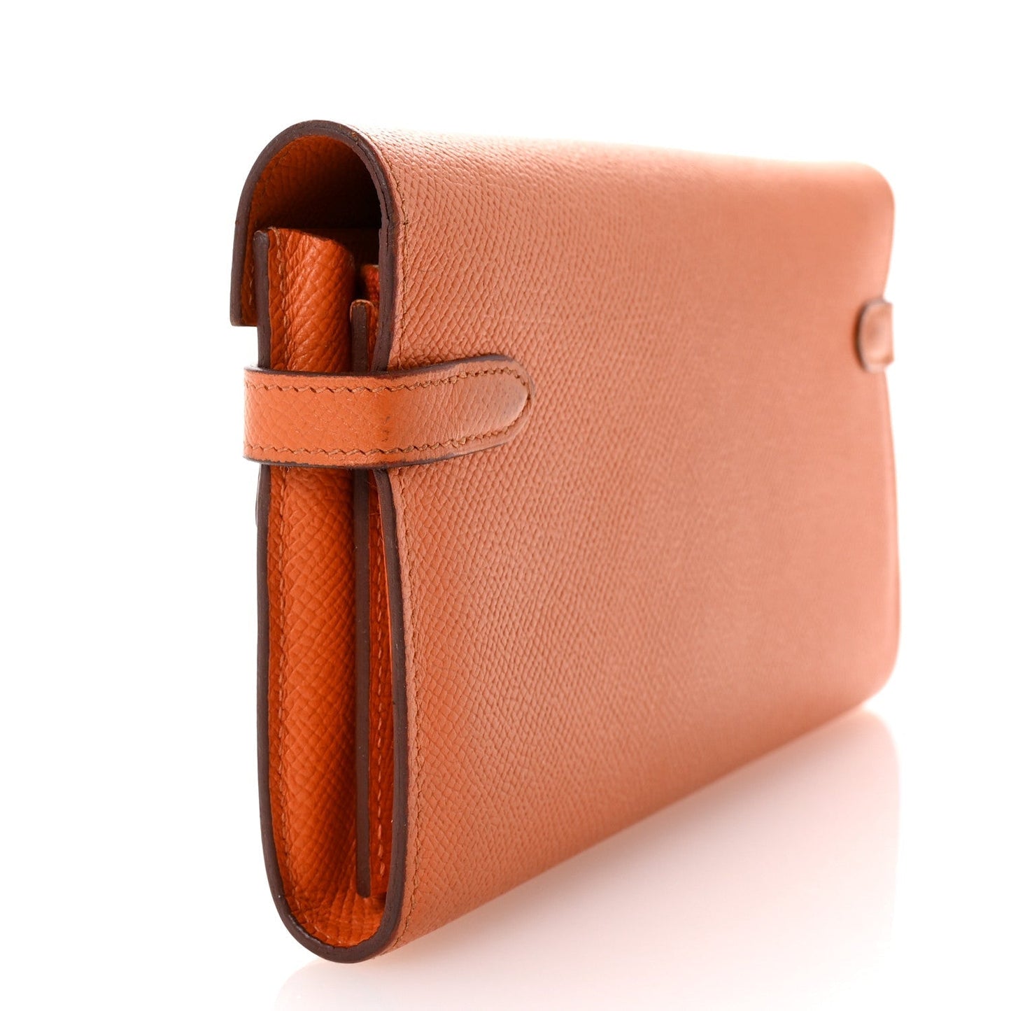 Hermes Epsom Kelly Longue Wallet Orange