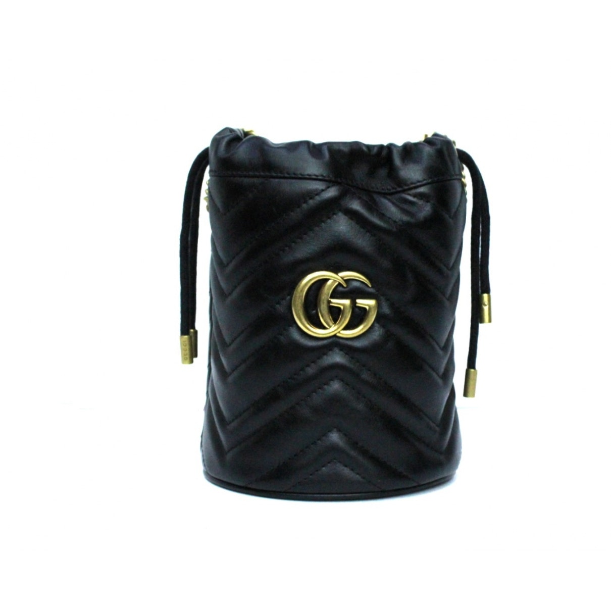 Gucci marmont black leather handbag