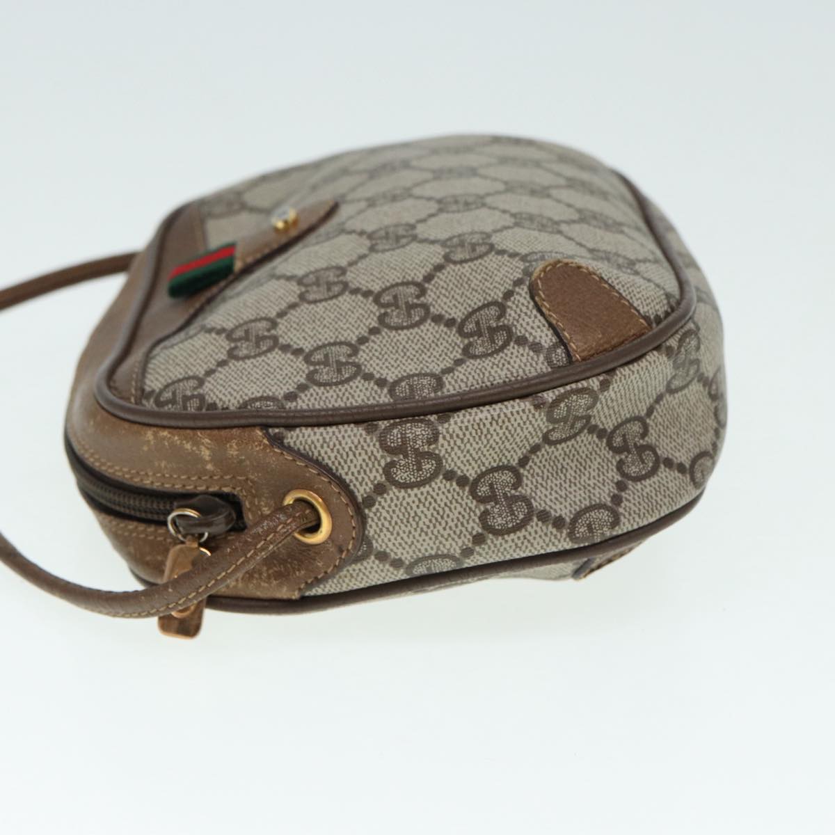 Gucci Leather Canvas Shoulder Bag