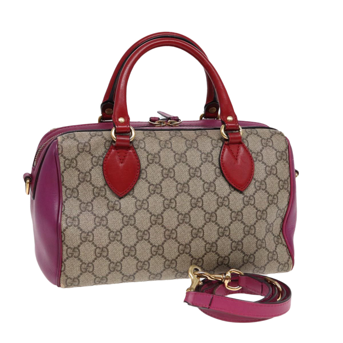 Gucci Leather Canvas Shoulder Bag